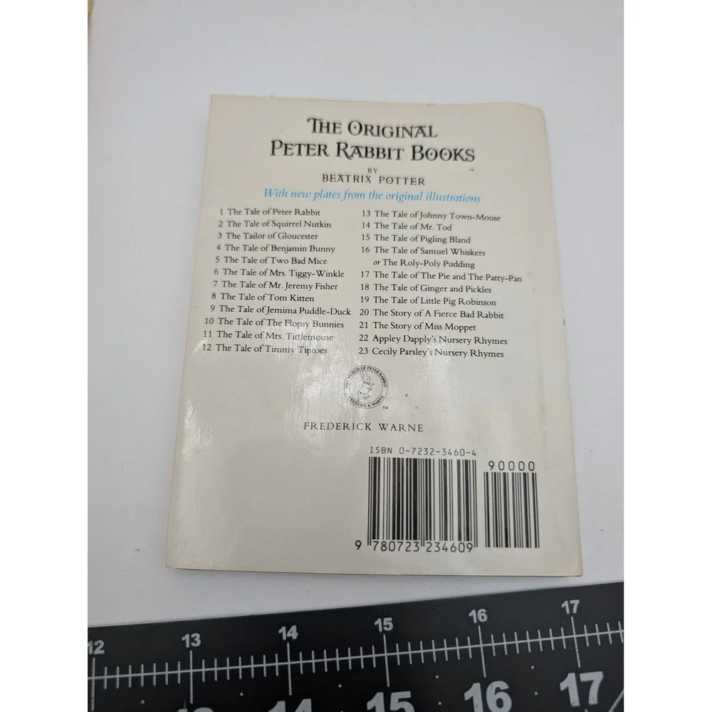 Beatrix Potter Tale Peter Rabbit Book Lot White Cloth Counting‎ 123 Hardback